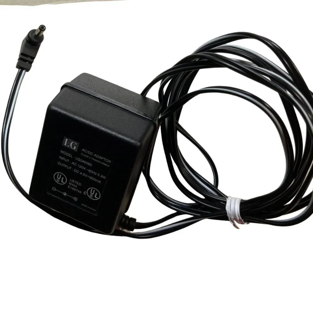 LG LG045060 AC DC Adapter 4.5V / 600mA Power Supply Charger Class 2 Transformer